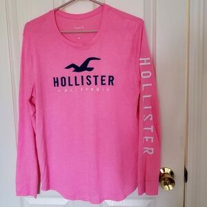 Hollister Vibrant Pink Graphic Tee